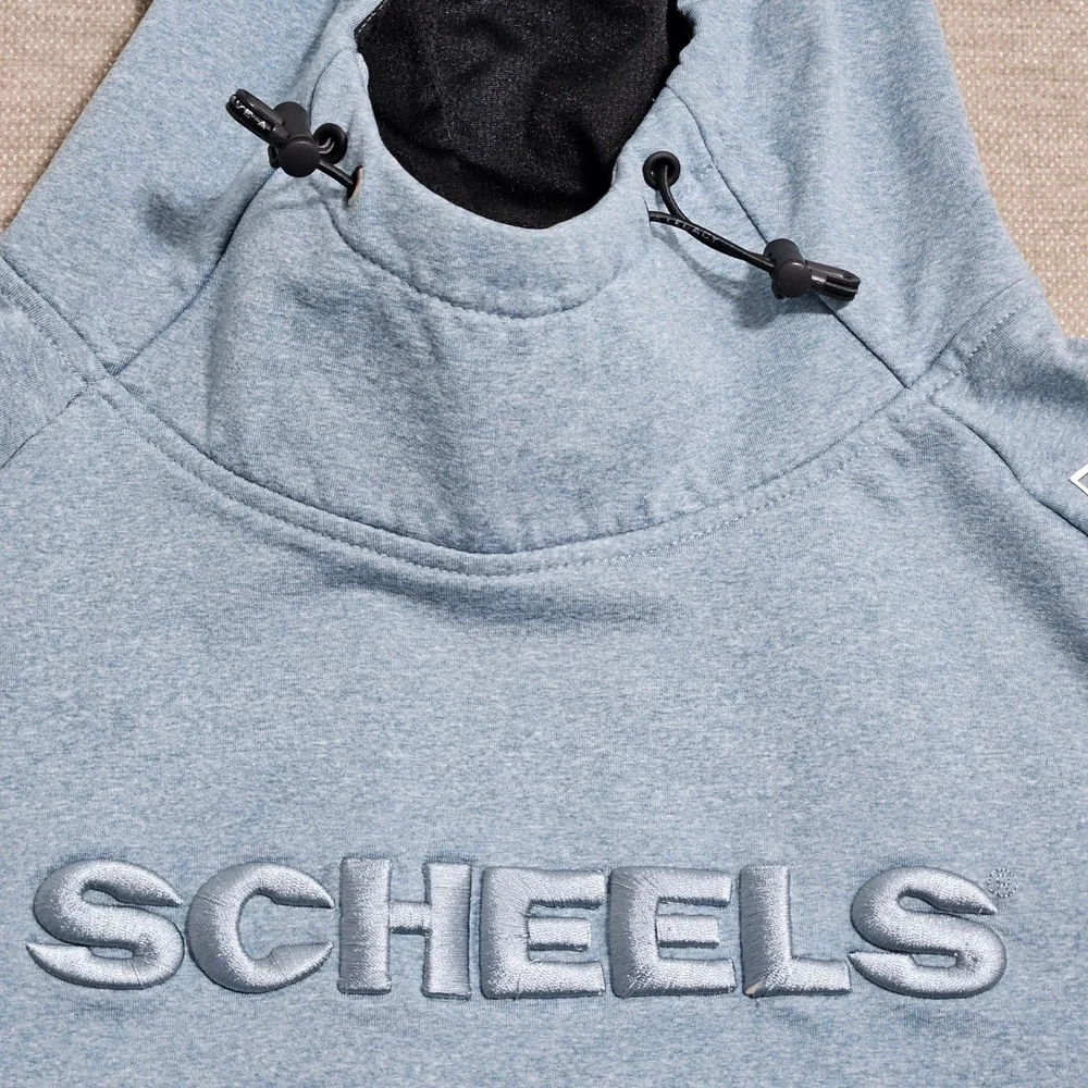 UNRL Scheels Performance Hoodie XL Blue Scuba Neck Pullover Sweatshirt